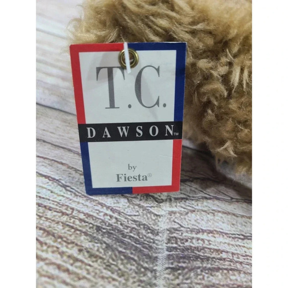 Vintage T.C. Dawson Fiesta Plush Collin Dog Stuffed Animal Knit Sweater 12" - Picture 3 of 3
